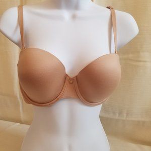 Worn once Victoria Secret 38B Lined Multi Way (Strapless) Demi Bra Nude/Tan